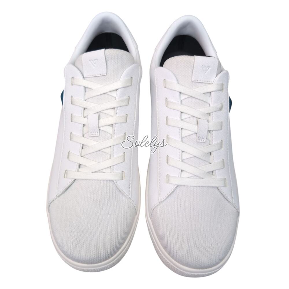 Vessi White Sneakers with Blue Accent - Picture 2 of 13
